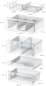 Preview: BOSCH KGP76AIC0N Serie 8 Freistehende Kühl-Gefrier-Kombination mit Gefrierbereich unten 186 x 75 cm Edelstahl (mit Antifingerprint)