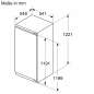 Preview: NEFF KI2426FE0 N 50 Einbau-Kühlschrank mit Gefrierfach 122.5 x 56 cm Flachscharnier