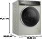 Preview: BOSCH WGB2560X0 Serie 8, Waschmaschine, Frontlader, 10 kg, 1600 U/min., Silber-inox