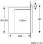 Preview: Siemens BE555LMB1F iQ500 - Einbau-Mikrowelle - 59 x 38 cm - Schwarz