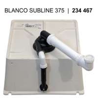 BLANCO 523730 SUBLINE 375-U Keramik alugrau ohne Ablauffernbedienung 45 cm Untermaß