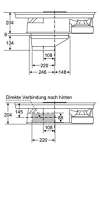 Bosch PKM845F11E 80 cm Kochstelle Glaskeramik mit integriertem Dunstabzug