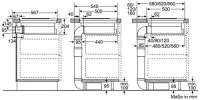 Bosch PKM845F11E 80 cm Kochstelle Glaskeramik mit integriertem Dunstabzug