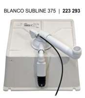 BLANCO 516039 SUBLINE 375-U, Keramik PuraPlus, vanilla, mit Ablauffernbedienung, 45 cm Untermaß