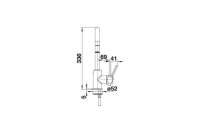 Blanco 521460 MIDA-S, Messing SILGRANIT-Look, tartufo, Hochdruck