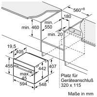 BOSCH CBG7341B1 Serie 8 Einbau-Kompaktbackofen 60 x 45 cm Schwarz