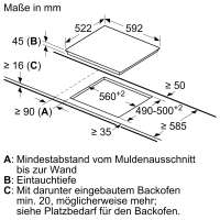 BOSCH HBD231FB65 Einbau-Backofen-Set Einbau-Backofen, Elektro-Kochfeld (HBF133BA0 + PKE61RAA2E)