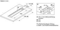 Siemens LD88WMM65 iQ700 Tischlüfter 80 cm flächenbündiger Einbau