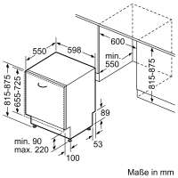 NEFF S155ECX15E N 50 Geschirrspüler vollintegrierbar 60 cm