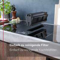 NEFF V68TTX4L0 N 90 Induktionskochfeld mit Dunstabzug 80 cm Mit Rahmen aufliegend