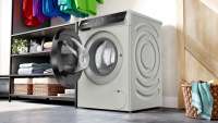 BOSCH WGB2560X0 Serie 8, Waschmaschine, Frontlader, 10 kg, 1600 U/min., Silber-inox