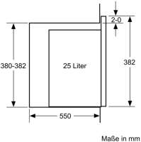 Siemens BE555LMB1F iQ500 - Einbau-Mikrowelle - 59 x 38 cm - Schwarz