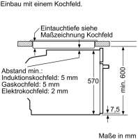 NEFF XE3 Herd-Set (E1CCC0AN0 Herd + M13R42N2 Elektro-Kochfeld 60 cm)