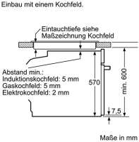 SIEMENS HE273ATS0 Backofen (Elektro/Einbau) / 59,4 cm / Active Clean / Vollglas-Innentür / Edelstahl [Energieklasse A]