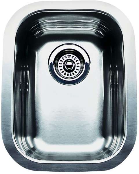 BLANCO 511958 BLANCOWAVE Plus U 10-7 Single Bowl Undermount Kitchen Sink, Satin Polished