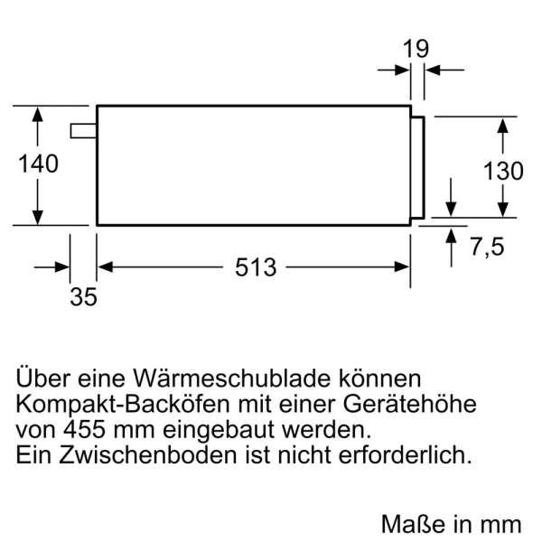 BOSCH BIC830NC0 Serie 8, Wärmeschublade, 60 x 14 cm, Carbon black