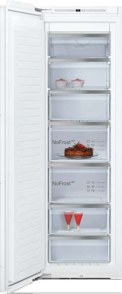 NEFF GI7815NE0  N 90 Einbau-Gefrierschrank 177.2 x 55.8 cm Flachscharnier mit Softeinzug