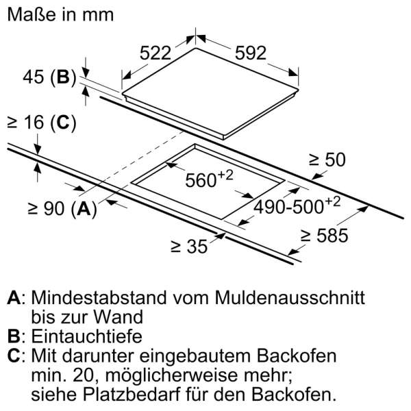 BOSCH HBD231FB65 Einbau-Backofen-Set Einbau-Backofen, Elektro-Kochfeld (HBF133BA0 + PKE61RAA2E)