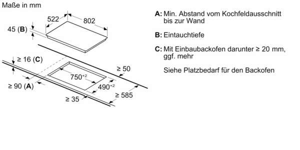 BOSCH HBD231FB85 Einbau-Backofen-Set Einbau-Backofen, Elektro-Kochfeld (HBF133BA0+ PKN811BA2E)