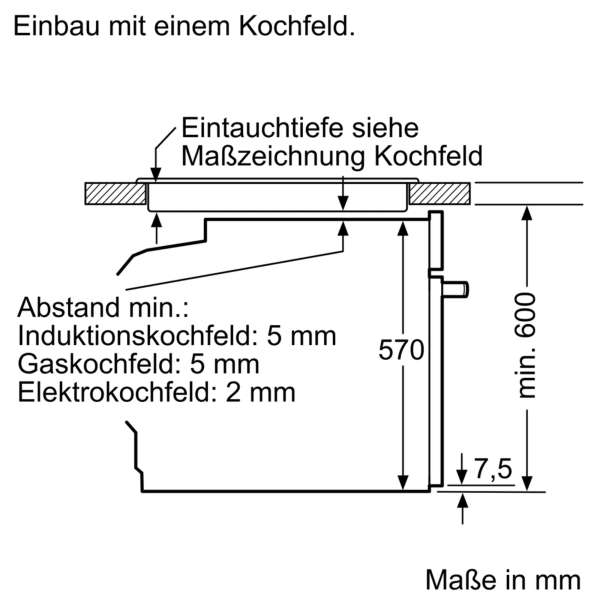 BOSCH HBG579BS0 Serie 6 Einbau-Backofen 60 x 60 cm Edelstahl