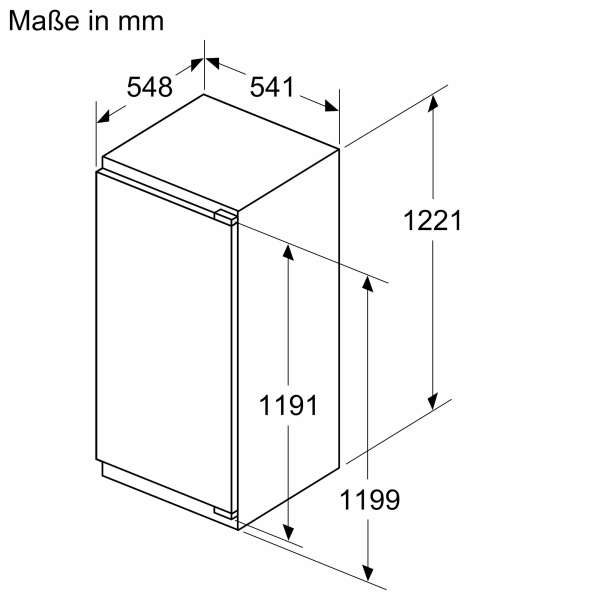 NEFF KI2426FE0 N 50 Einbau-Kühlschrank mit Gefrierfach 122.5 x 56 cm Flachscharnier