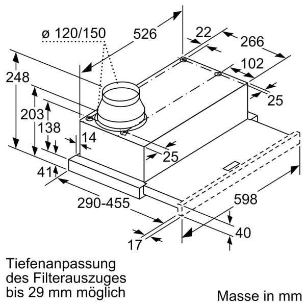 Siemens LI64MA531 Dunstabzugshaube Flachschirmhaube