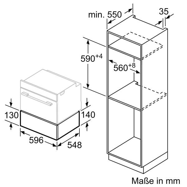 NEFF N29ZA11Y1 N 70 Zubehörschublade 60 x 14 cm Flex Design