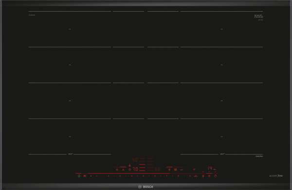 BOSCH PXY895DV1E Serie 8 Induktionskochfeld 80 cm Schwarz, Mit Rahmen aufliegend