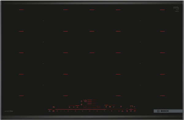 BOSCH PXY898DX6E Serie 8 Induktionskochfeld 80 cm Schwarz, Mit Rahmen aufliegend