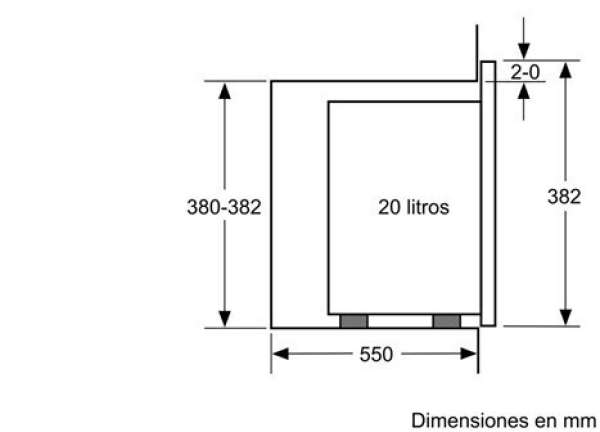 Siemens BF520LMR0 IQ300 Mikrowelle 60 cm h 38 - schwarz