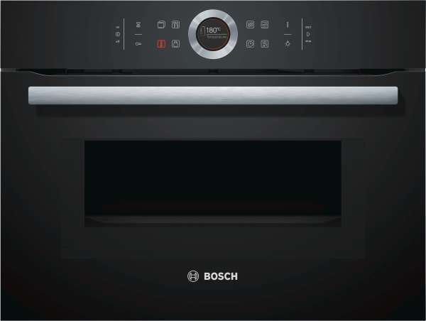 Bosch CMG633BB1 Kompaktbackofen mit Mikrowelle 45cm schwarz