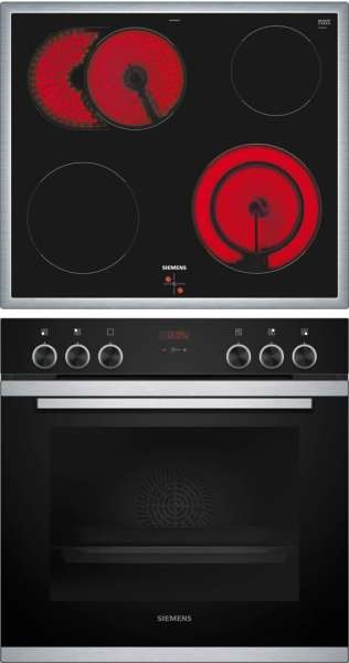 Siemens EQ211KA10 (HE213ABS0 + EA64RGNA1E) Einbau-Herd-Set Einbau-Herd, Elektro-Kochfeld
