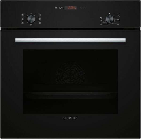 Siemens HB013FBB0 iQ100 Einbau-Backofen 60 x 60 cm Schwarz