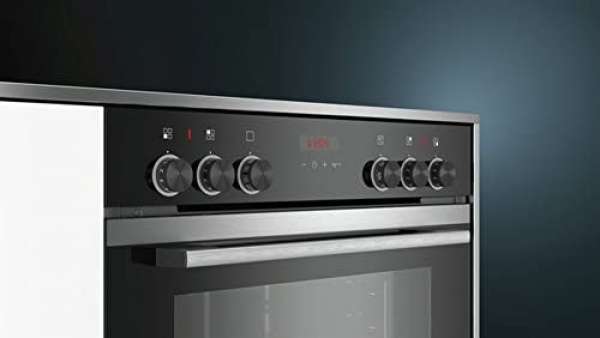 SIEMENS HE273ATS0 Backofen (Elektro/Einbau) / 59,4 cm / Active Clean / Vollglas-Innentür / Edelstahl [Energieklasse A]