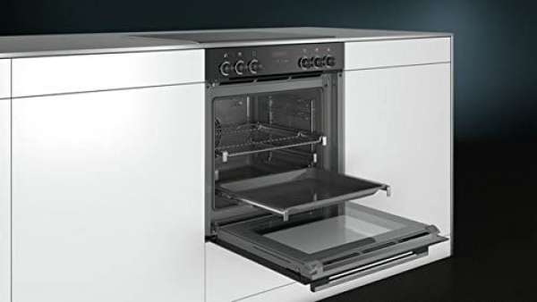 SIEMENS HE273ATS0 Backofen (Elektro/Einbau) / 59,4 cm / Active Clean / Vollglas-Innentür / Edelstahl [Energieklasse A]