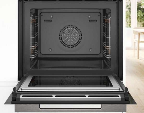 BOSCH HMG7361B1 Serie 8 Einbau-Backofen mit Mikrowellenfunktion 60 x 60 cm Schwarz