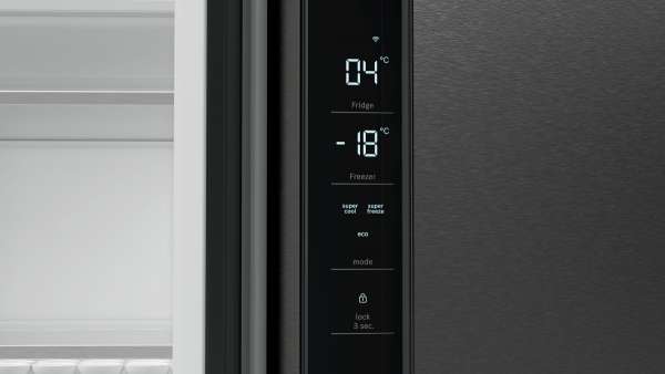 Bosch KFN96AXEA FrenchDoor VitaFreshXXL NoFrost HomeConnect BigBox SuperCooling MetalRückwand MultiAirflow