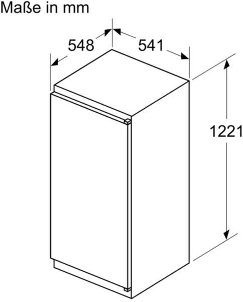 BOSCH KIR415SE0 Serie 2 Einbau-Kühlschrank 122.5 x 56 cm Schleppscharnier