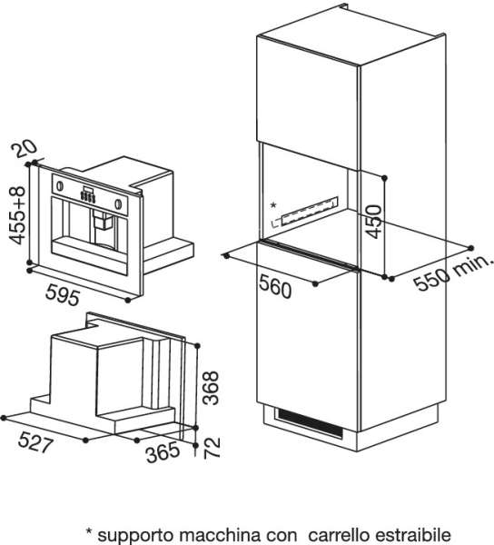 Bauknecht KMT 9145 IXL Einbau-Kaffeemaschine (45 cm hoch)