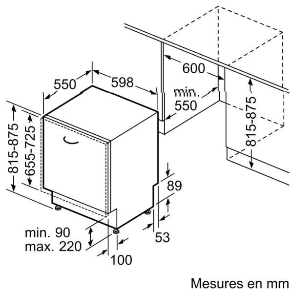 BOSCH SMD6YCX02E Einbaugeschirrspüler 60 cm