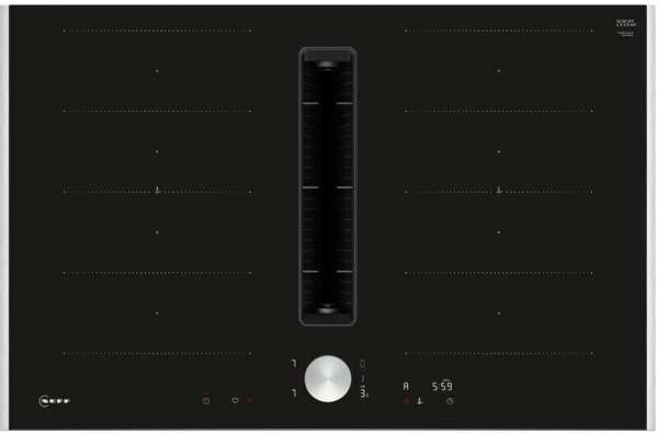 NEFF V68TTX4L0 N 90 Induktionskochfeld mit Dunstabzug 80 cm Mit Rahmen aufliegend